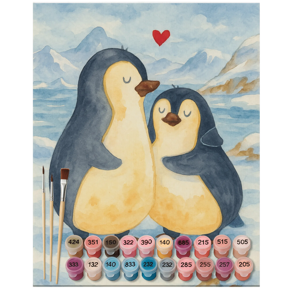 Malen nach Zahlen Pinguin umarmen Design Malen nach Zahlen, malerei nach zahlen, malen nach zahlen set, acryl malset, Acryl Malen nach Zahlen, DIY Malen nach Zahlen, leinwand malset, malset, Zahlenbild, kreativ set, acrylmalerei set, Malen nach Zahlen Bild, Malen nach Zahlen Leinwand, diy set, malen mit zahlen, leinwand malerei, Pinguin, Liebespaar, Hochzeit, Jahrestag, Hochzeitsgeschenk, Liebesgeschenk, Verlobung, Liebe, Hochzeitstag, Liebesbeweis