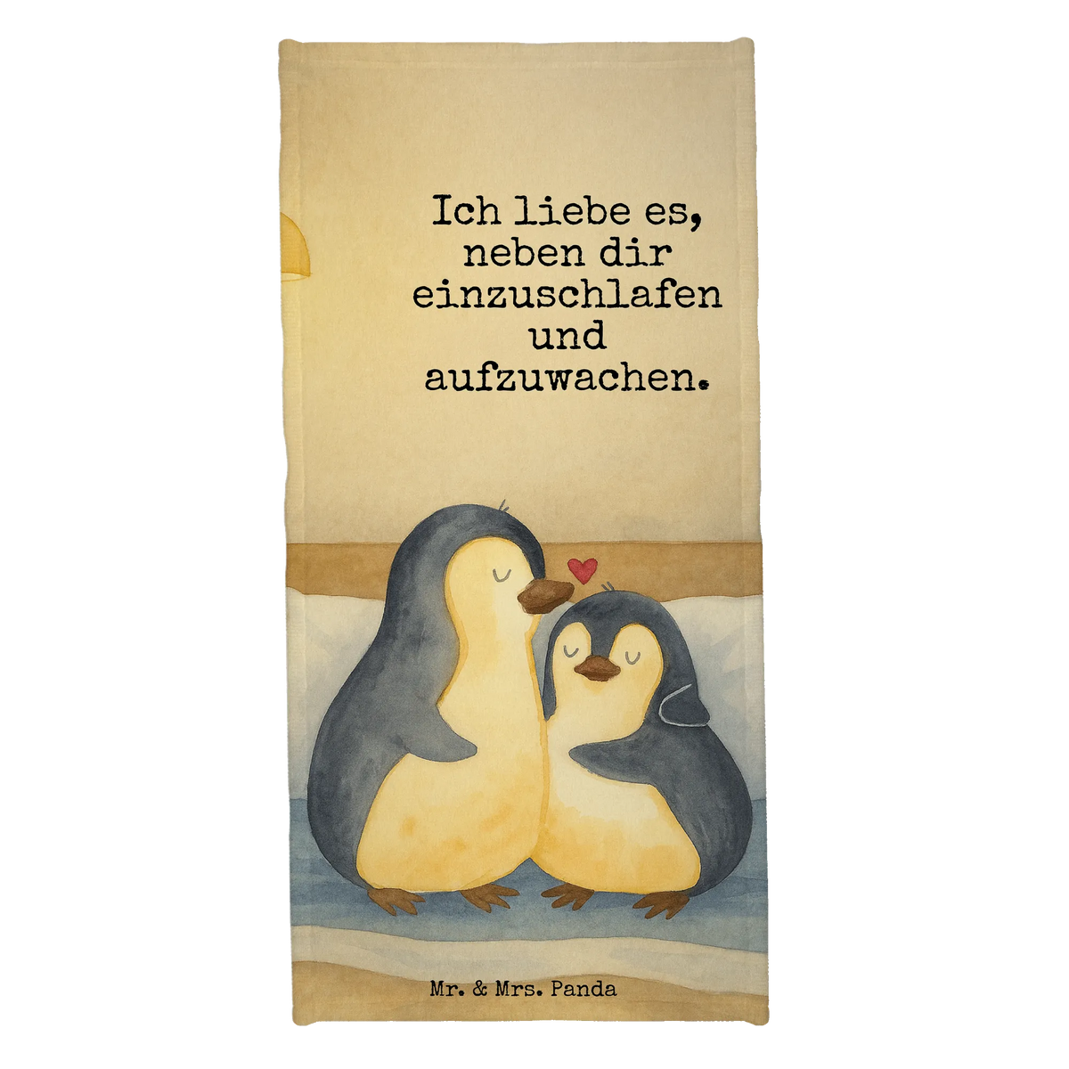 Hand towel penguins Fall asleep Design