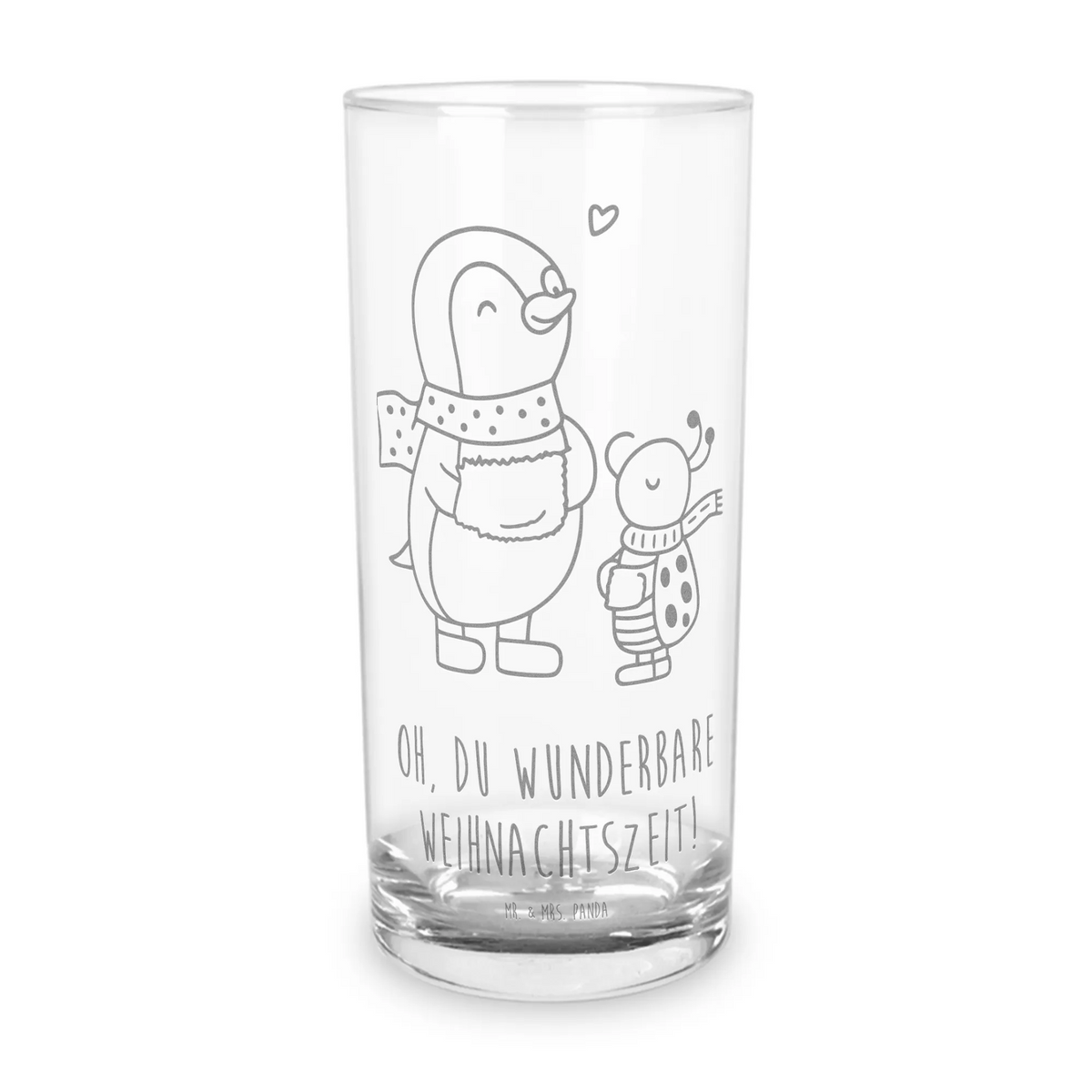 Szklanka na wodę Smörle Czas zimy Zima, Boże Narodzenie, dekoracje świąteczne, Mikołaj, Adwent, Wigilia, zimowy motyw