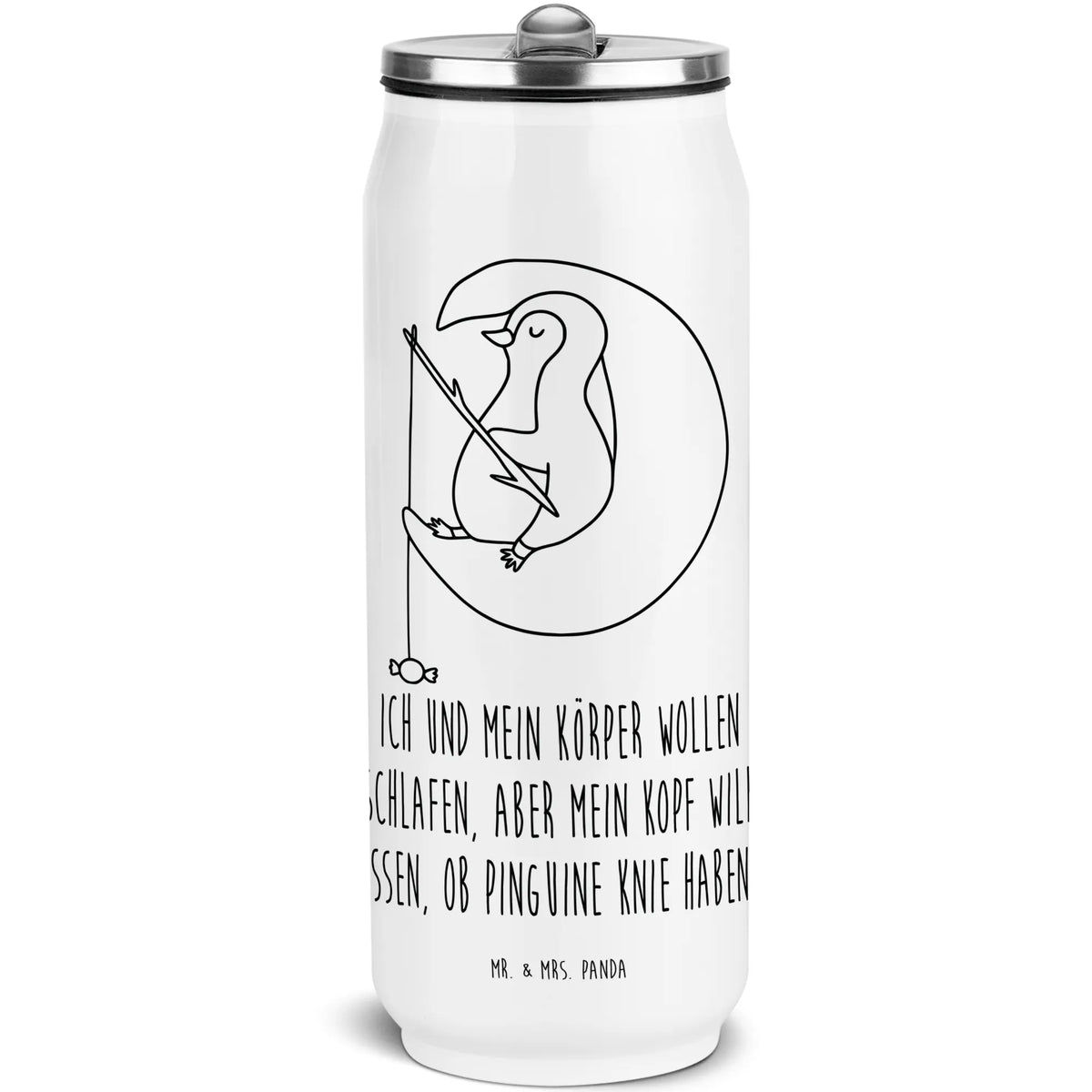 Getränkedosen Trinkflasche Pinguin Mond sport trinkflasche, Schul Trinkflasche, Isolierte Trinkflasche, Edelstahl Trinkflasche, Isolierflasche, wander trinkflasche, Trinkflasche Für Reisen, outdoor trinkflasche, Thermosflasche, Trinkflasche, Sportflasche, Outdoorflasche, Edelstahlflasche, Trinkflasche mit Trinkhalm, Wasserflasche, reise trinkflasche, Thermodose, Dosenflasche, Edelstahl Thermoflasche, Dose Für Getränke, Getränkedose, Thermoflasche, Kühlflasche, Mehrwegdose, Warmhalteflasche, Getränkeflasche, Pinguin, Einschlafen, Schlafzimmer, Gästezimmer, Nachtruhe, Pinguine, schlafen, Spruch, Schlafstörungen