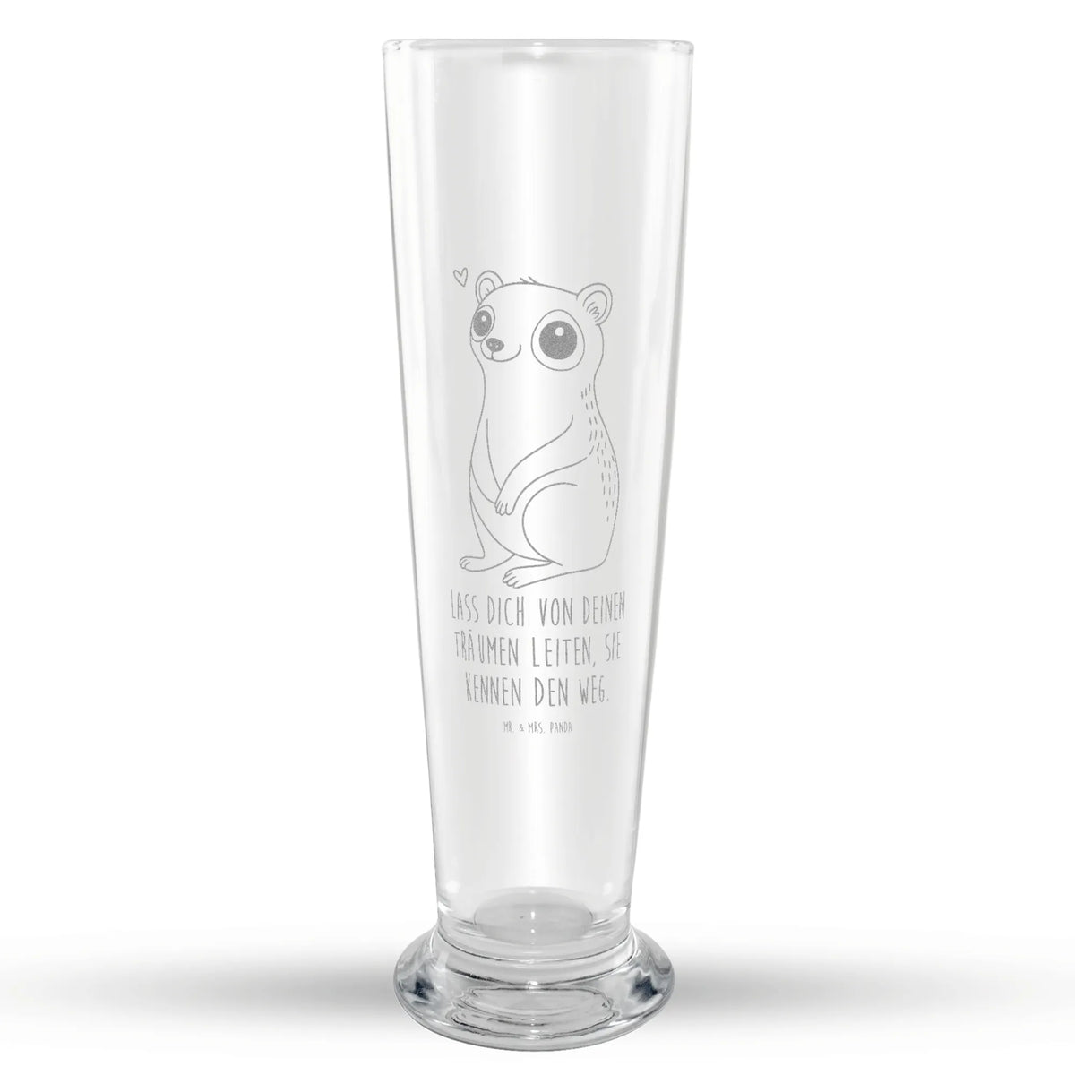 Weizenglas Plumplori Glücklich Bierglas, Bier Glas, Weißbierglas, Mr & Mrs Panda Weizenglas, Weizenbier Glas, Weizen Glas, Lustige Sprüche, Tiere, Tiermotive, Gute Laune, Niedlich, Plumplori, Glück