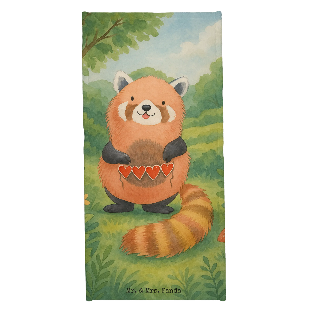 Badehandtuch Roter Panda Design Strandlaken, Badhandtuch, Strandtuch, Frotteehandtuch, Frottier, Strandhandtuch, Sport Handtuch, Frotteetuch, Baumwollhandtuch, Badehandtuch, frottierhandtuch, Badelaken, Badetuch, sporthandtuch, Reisehandtuch, Handtuch, Duschhandtuch, Duschtuch, Lustige Sprüche, Tiere, Tiermotive, Gute Laune, Liebe, Panda, Herz, Liebling, Rot, Lieblingsmensch