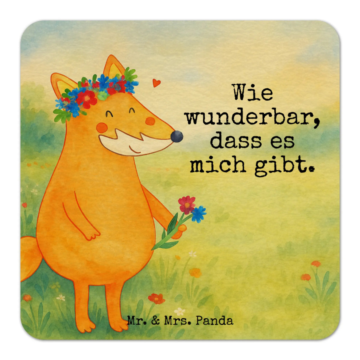 Podkładka pod piwo lis Kwiaty Design Lis