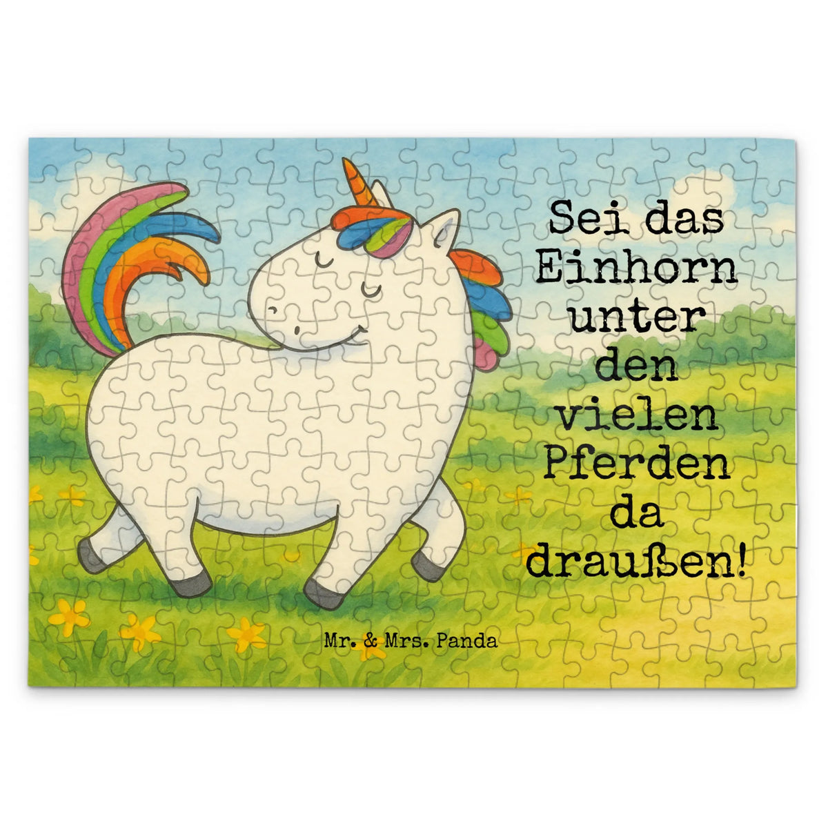 Puzzle unicorn Swagger Design equestrian, proud, riding, different, riding present, horse, riding gift, girlfriend