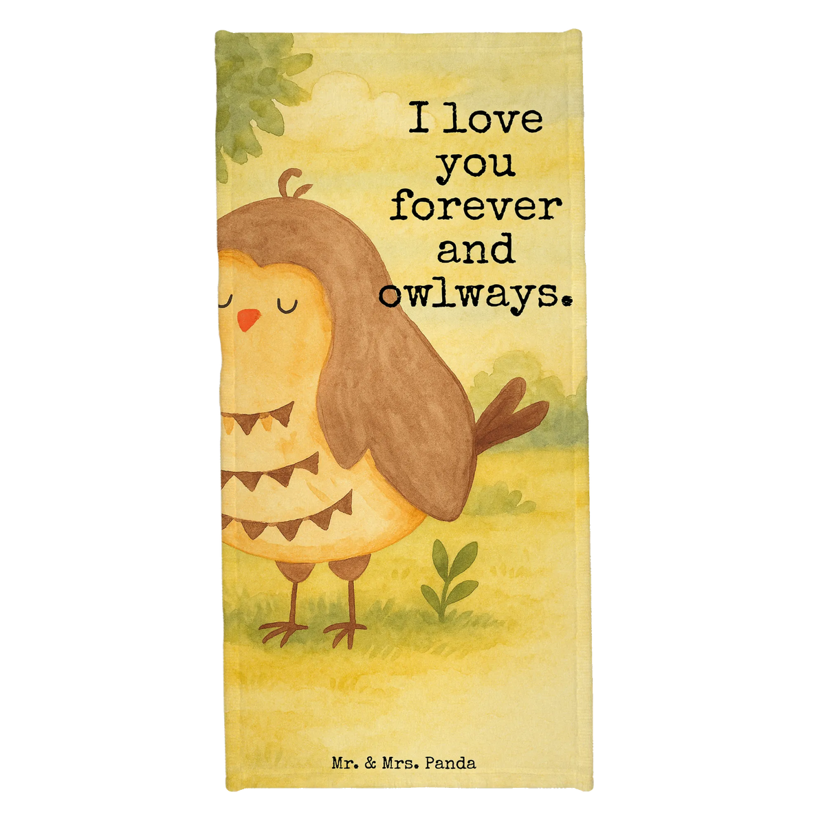 Hand towel Owl Satisfied Design