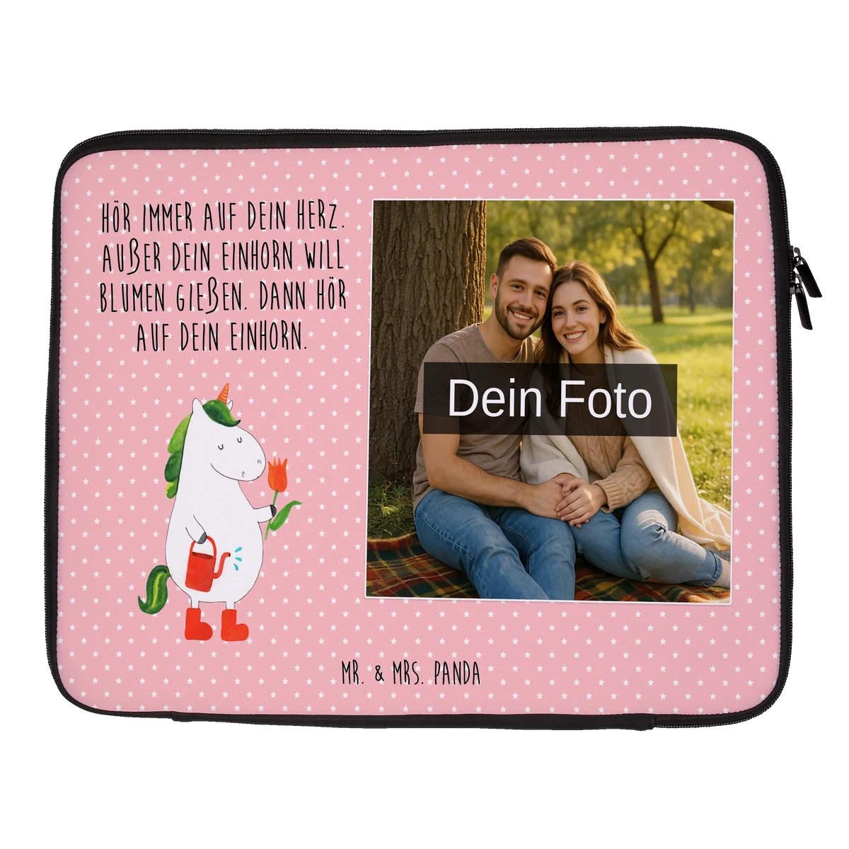 Personalized Photo Notebook Bag unicorn gardener Flower, gardener gift, Girlfriend gift, Watering-Can, gardener present, garden