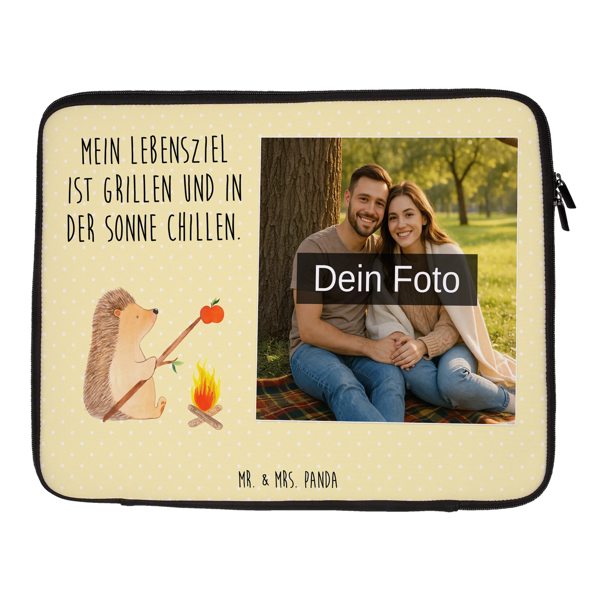 Personalisierte Foto Notebook Tasche Igel Grillen Notebooktasche mit eigenem Foto, Wasserfeste Notebooktasche Mit Wunschfoto, Laptoptasche mit Bild, Laptoptasche mit eigenem Foto, Laptoptasche Mit Fotodruck, Laptoptasche mit Foto, Foto Laptop Tasche, Lustige Sprüche, Tiere, Tiermotive, Gute Laune, Spruch, Sinn Des Lebens, Igel, Motivation, Arbeitslos, Ziele, Grillen