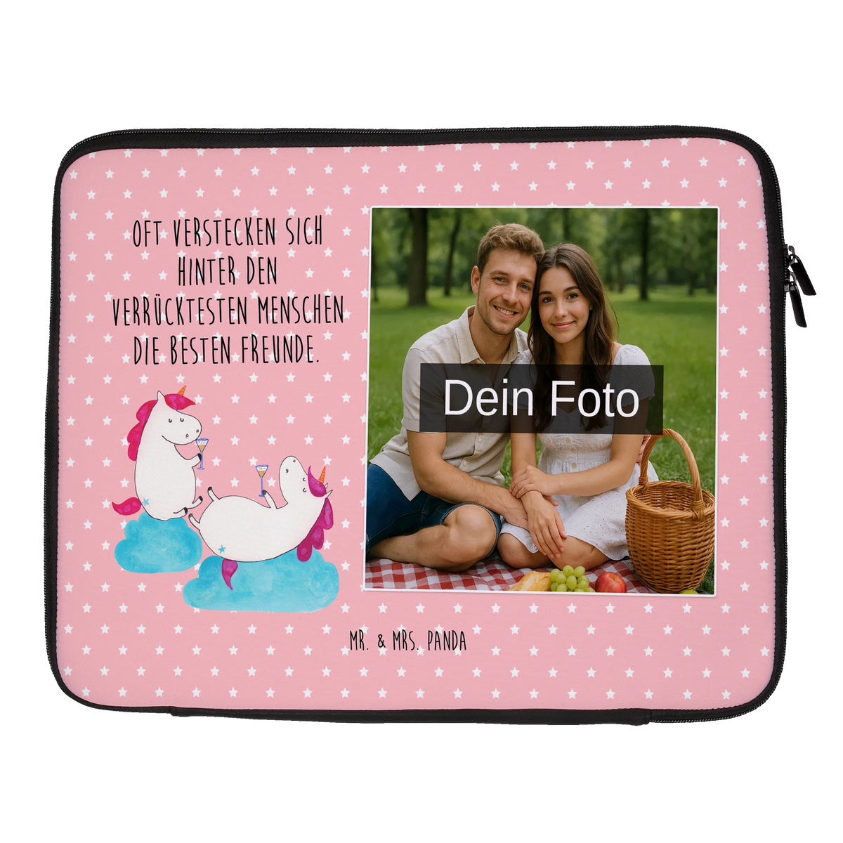 Personalized Photo Notebook Bag unicorn sparkling wine Girls' night, Fun, Girlfriend, Champagne, Cork, Best, Girlfriends