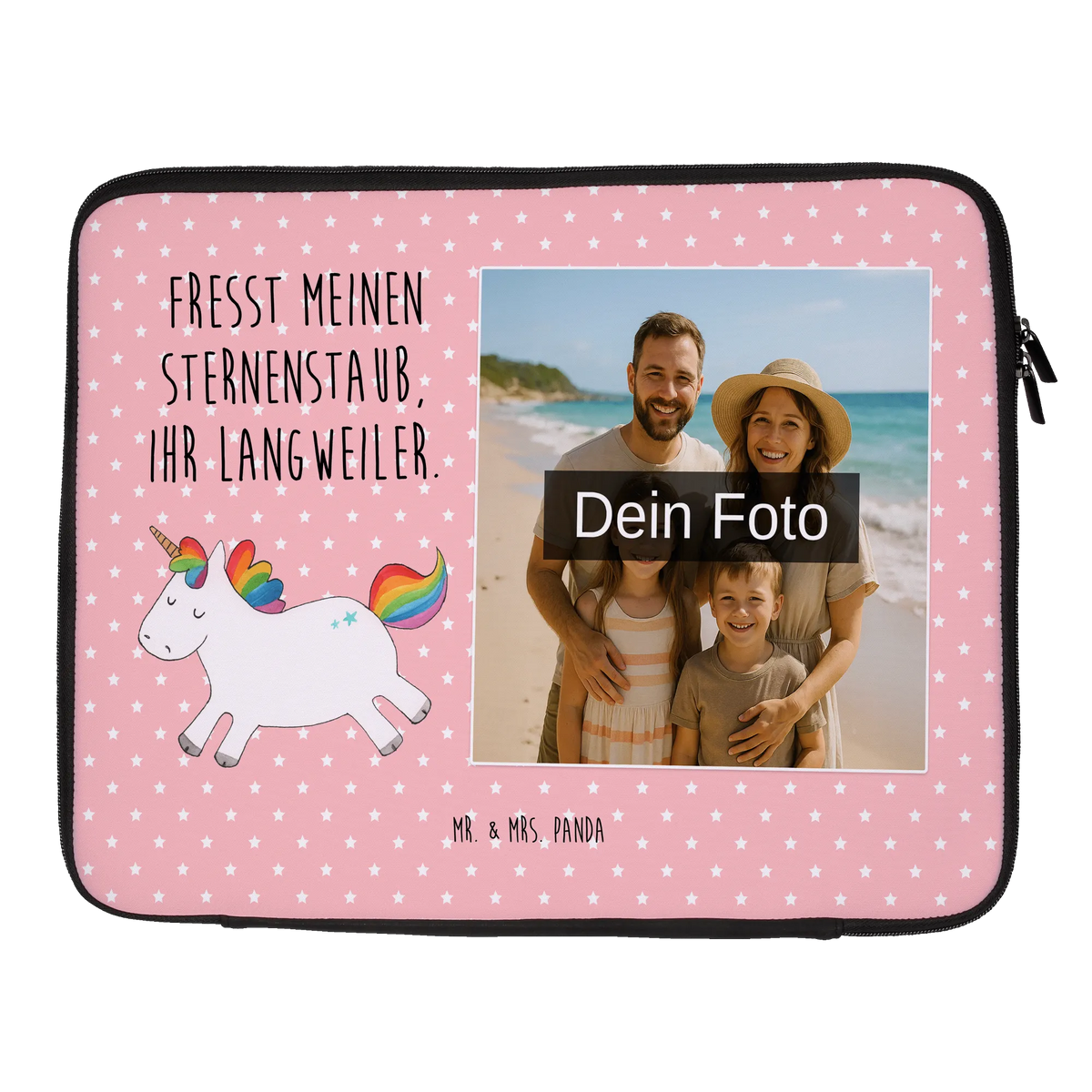 Personalized Photo Notebook Bag unicorn happy joy of life, cheerful, joy, fun