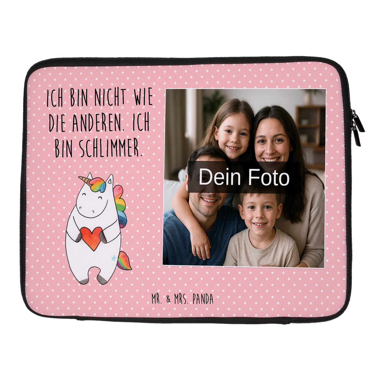 Personalisierte Foto Notebook Tasche Einhorn Herz Laptoptasche mit Bild, Notebooktasche mit eigenem Foto, Wasserfeste Notebooktasche Mit Wunschfoto, Laptoptasche mit eigenem Foto, Laptoptasche Mit Fotodruck, Laptoptasche mit Foto, Foto Laptop Tasche, Unicorn, Einhorn, Einhörner, Einhorn Deko, Schlimm, Lustig, Freundin, Witzig, böse, Herz, Bunt, Anders