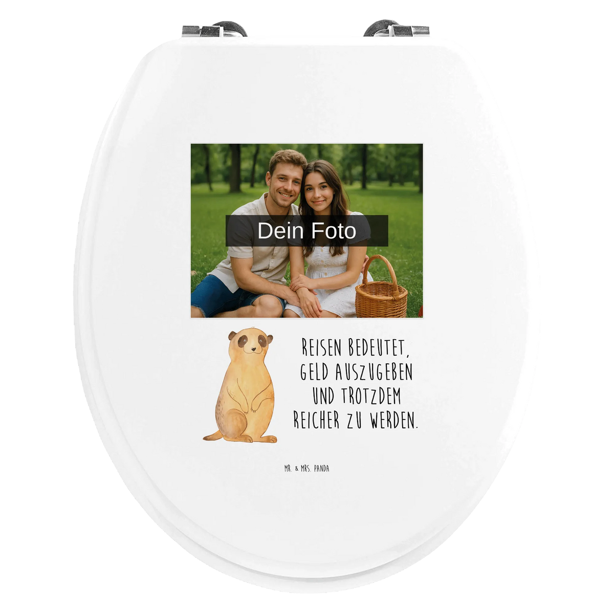 Personalisierter Foto WC Sitz Motiv Erdmännchen Design Personalisierter WC-Sitz, Personalisierter Toilettendeckel mit Foto, Toilettendeckel mit Namen, Personalisierter Klodeckel, WC Sitz mit Namen, Personalisierte Klobrille, Afrika, Wildtiere, Weltreise, Reisen, Spruch, Afrikareise, Traveling, Roadtrip, Erdmännchen