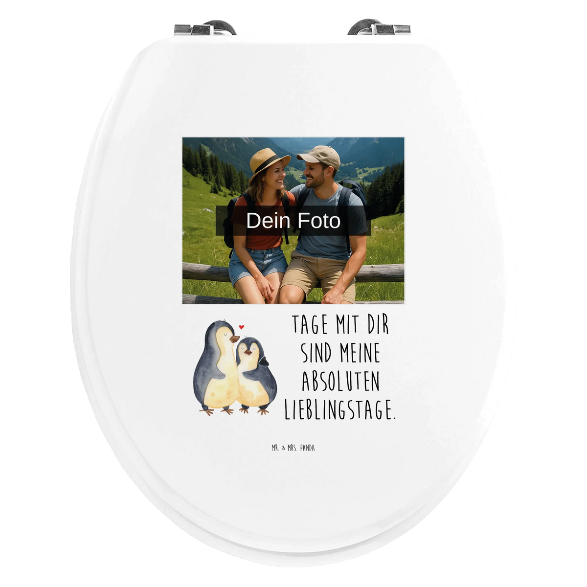 Personalisierter Foto WC Sitz Motiv Pinguin umarmen Design Personalisierter WC-Sitz, Toilettendeckel mit Namen, WC Sitz mit Namen, Personalisierte Klobrille, Personalisierter Klodeckel, Personalisierter Toilettendeckel mit Foto, Pinguin, Liebesgeschenk, Liebespaar, Verlobung, Hochzeit, Liebesbeweis, Hochzeitsgeschenk, Liebe, Jahrestag, Hochzeitstag