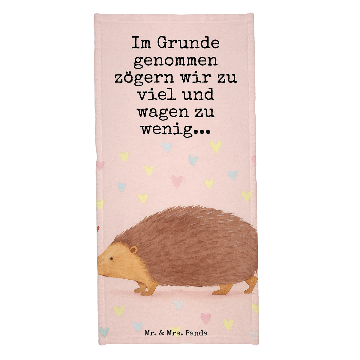 Hand towel Hedgehog hearts Design