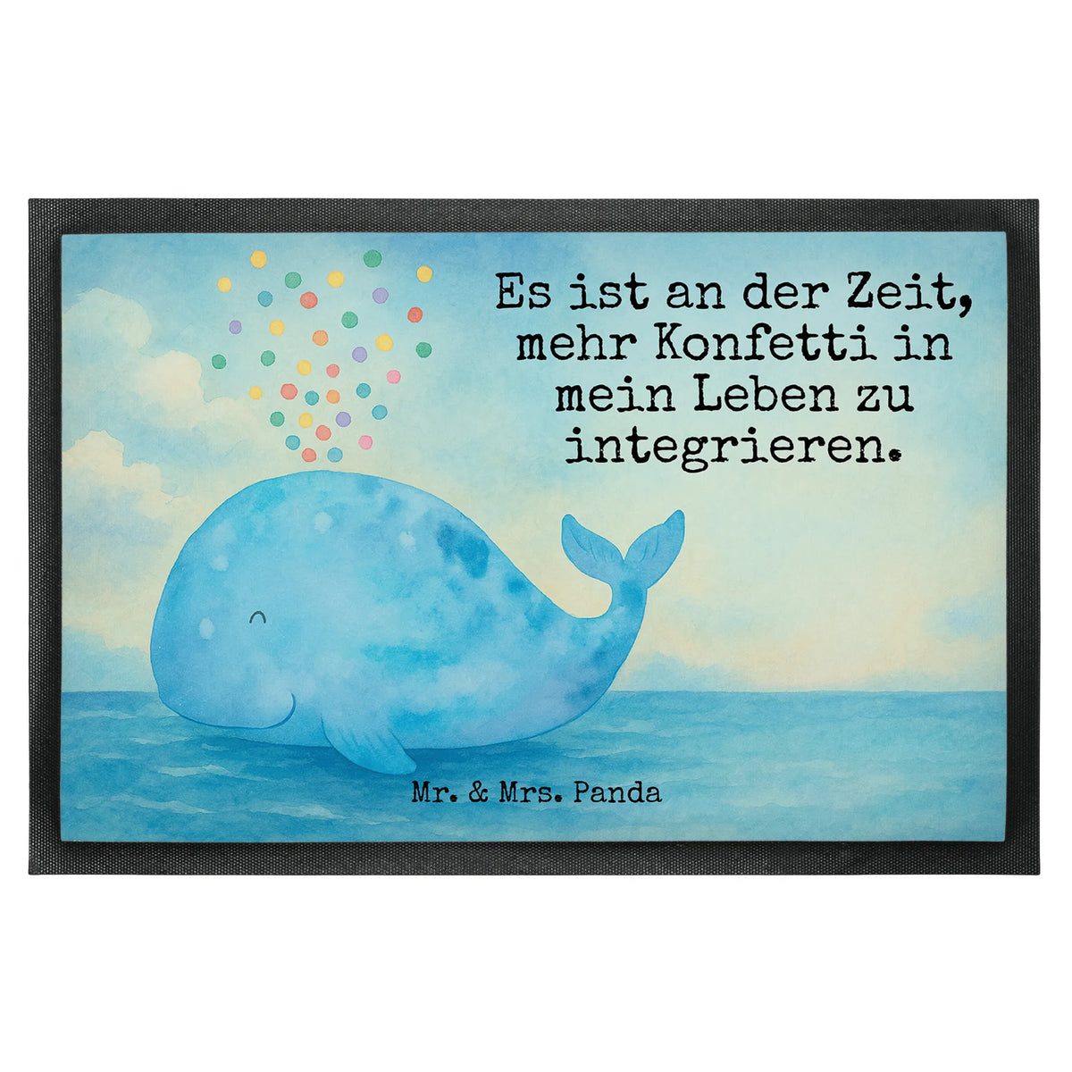 Fußmatte Wal Konfetti Design Fussmatte, Sauberlaufmatte, Schmutzmatte, matte haustür, Gummimatte, Eingangsteppich, Eingangsmatte, flurmatte, Fußabstreifer, hausmatte, Fußabtreter, Outdoor-Matte, Schmutzfangteppich, teppichmatte, abstreifer, Haustürmatte, Türmatte, Gummi-Fußmatte, Schmutzfänger, außenmatte, Abtretmatte, bodenmatte, Schuhabstreifer, Abtreter, Vorleger, Schmutzfangmatte, Bodenvorleger, fußmatte, Türvorleger, Meerestiere, Urlaub, Meer, Wal, Motivation, Abnehmen, Trennung, Lebensabschnitt, Wale, Neustart, Konfetti, Neuanfang, Diät, Geburtstag