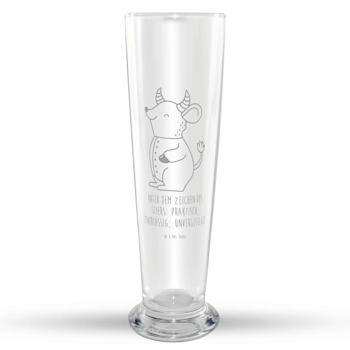 Weizenglas Stier Astrologie Bier Glas, Bierglas, Weizen Glas, Mr & Mrs Panda Weizenglas, Weißbierglas, Weizenbier Glas, Sternzeichen, Tierkreiszeichen, Horoskop, Astrologie, Aszendent, Geschenk, Geburtstagsgeschenk, Geschenkidee Zum Geburtstag, Stier