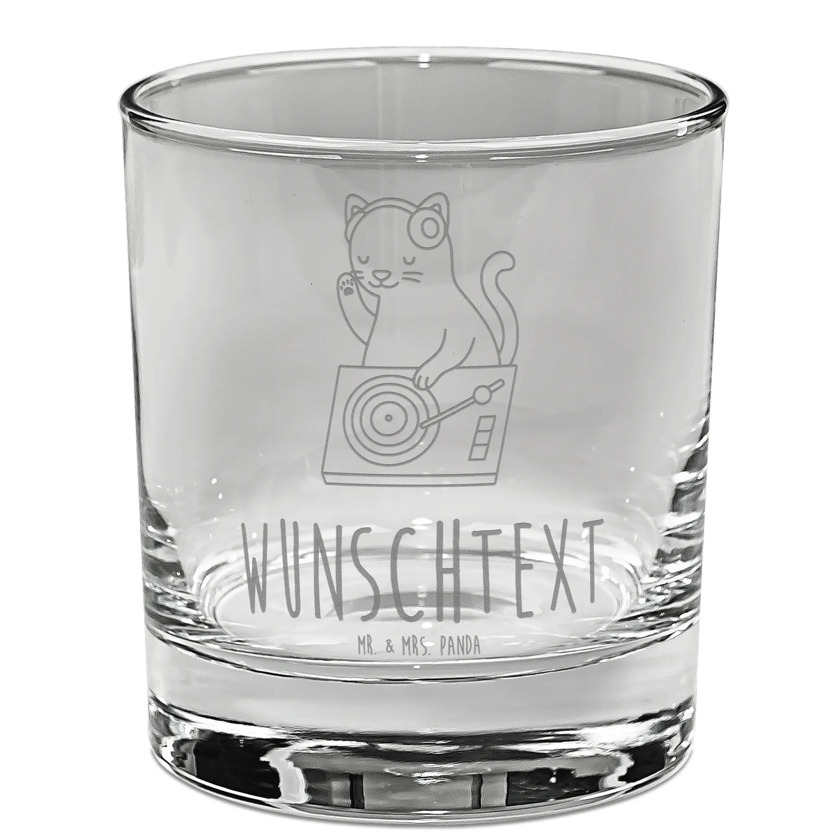 Personalized Gin Glass cat DJ Instruments, gifts for musicians, music enthusiasts
