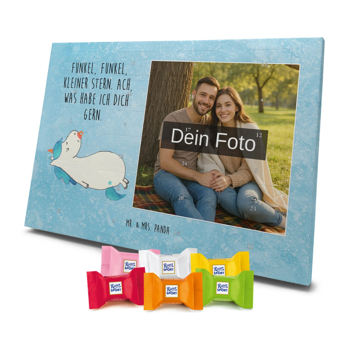 Personalisierter Schoko Foto Adventskalender Einhorn Schnuller Foto Adventskalender, Fotokalender Advent, Foto Schokoladen Adventskalender, Personalisierter Schoko Foto Adventskalender, Schoko Foto Adventskalender, Einhörner, Unicorn, Einhorn Deko, Einhorn, Kleinkind, Baby, Säugling, Mutter, Geschenk Geburt, Geburt, Geburtstag, Mama, Schnuller
