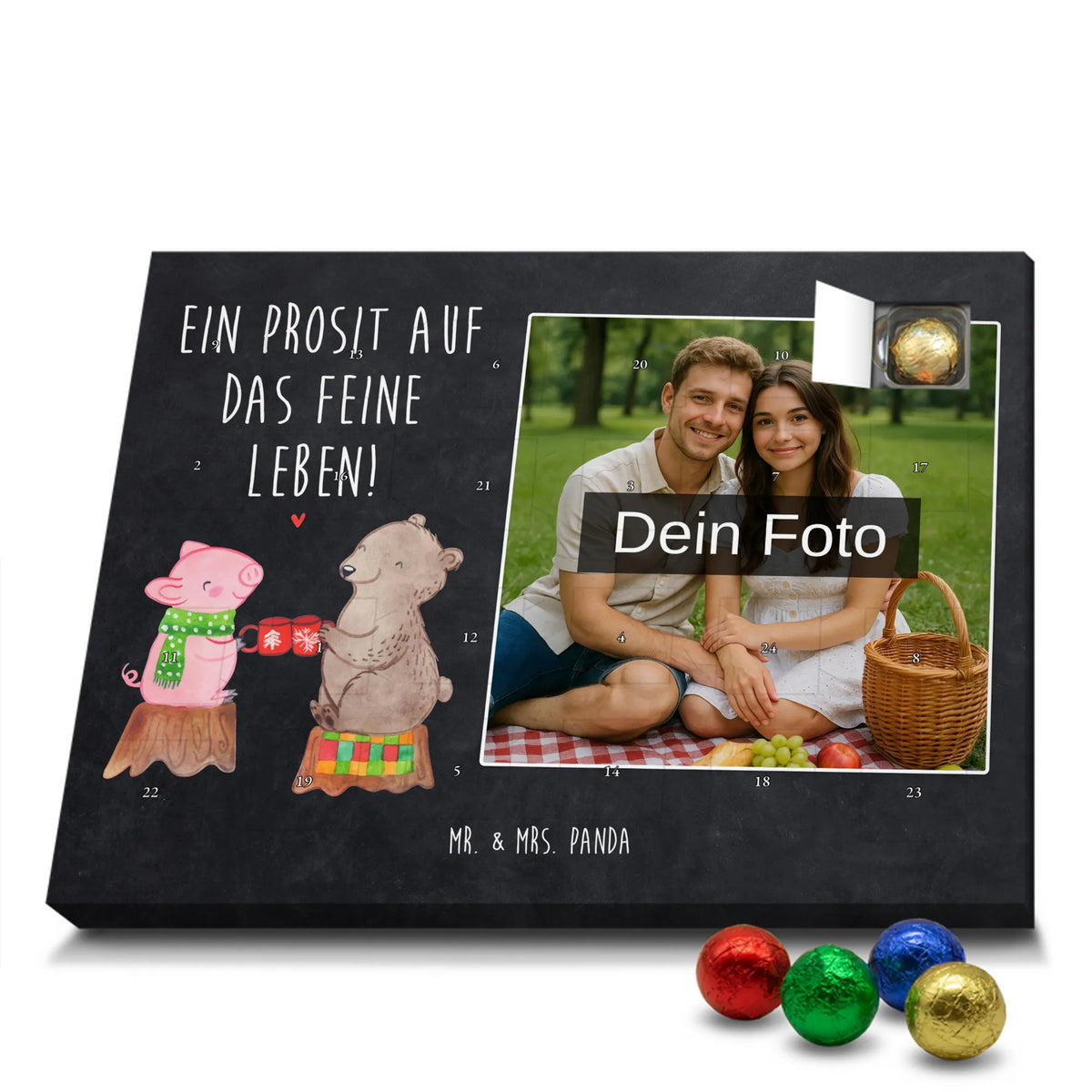 Personalisierter Schoko Foto Adventskalender Glühschwein Sause Foto Adventskalender, Schoko Foto Adventskalender, Foto Schokoladen Adventskalender, Fotokalender Advent, Personalisierter Schoko Foto Adventskalender, Advent, Wintermotiv, Winter, Nikolaus, Weihnachten, Weihnachtsdeko, Heiligabend, Bär, Schwein, Alles Gute, Prost, Weihnachtszeit