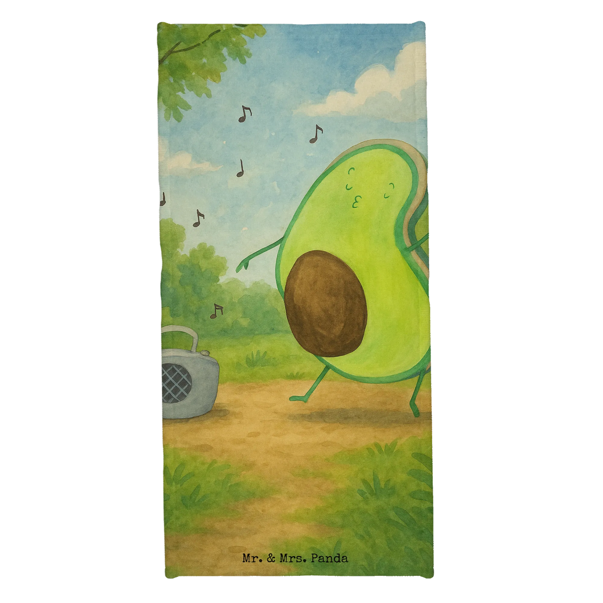 Hand towel avocado Dance Design shower towel, vegetables