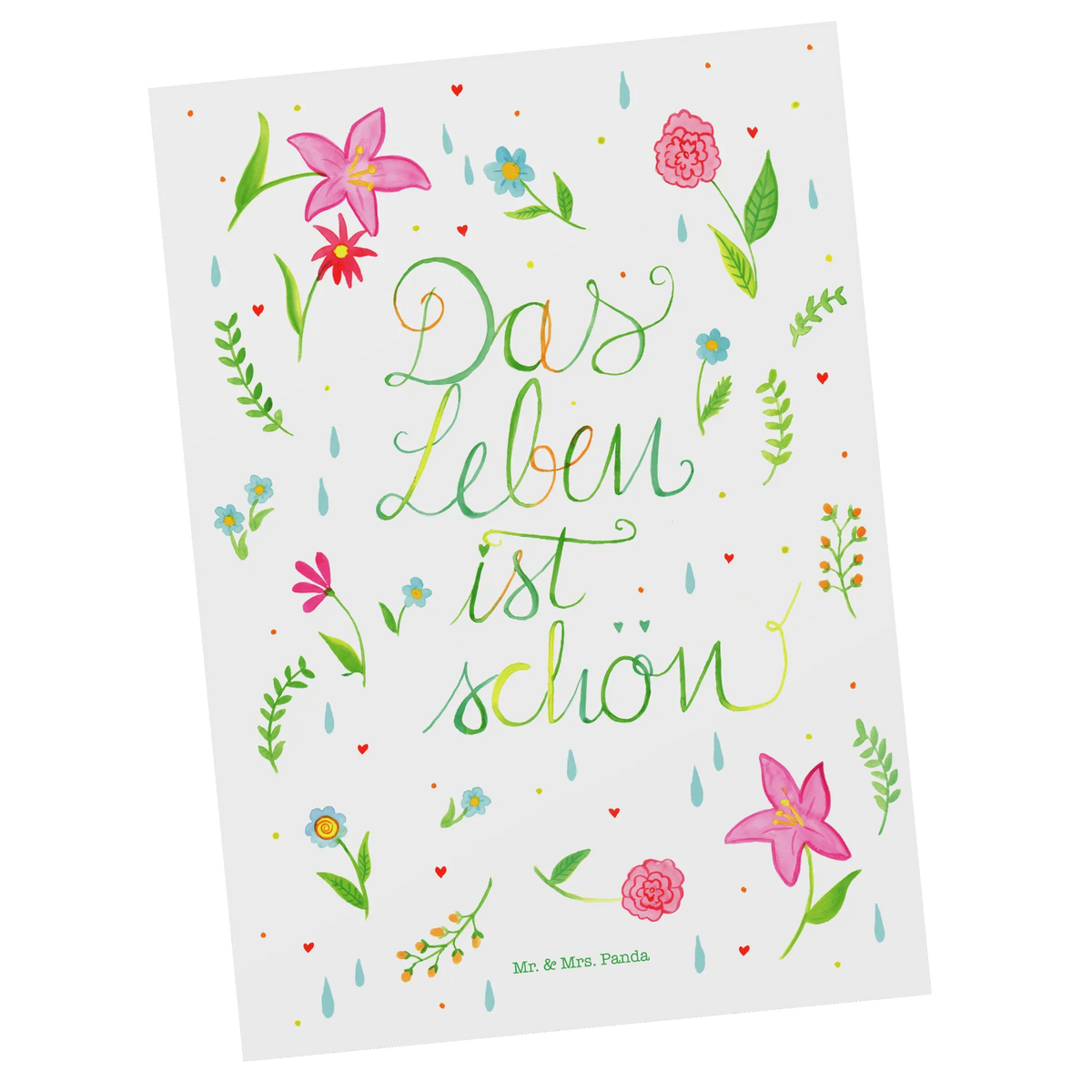 Postcard Flower Life invitation, letter, postcards, card, Postcard, gift card, paper, invitation card, gift, Nature, joy of life, love, Life is beautiful, Flowers, Being happy, Saying about life, Motivation saying