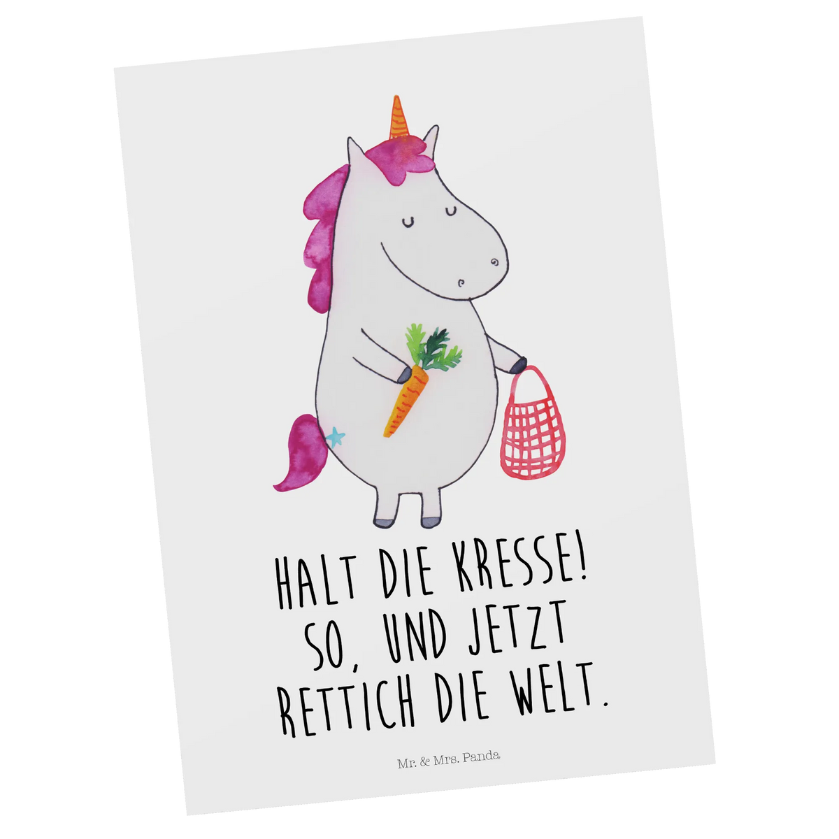 Pocztówka jednorożec warzywa spruchkarte, Fotokarte, kunstkarte, Ansichtskarten, Motivkarte, Ansichtskarte, Grußkarte, Designkarte, Kunstkarten, bildkarte, Postkarte, Postkarten, einzelkarte, Unicorn, Einhorn, Einhörner, Einhorn Deko, Gemüse, Biomarkt, Wochenmarkt