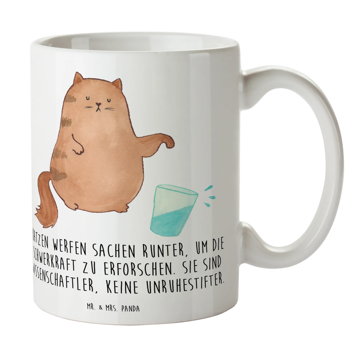 Tasse Katze Wasserglas