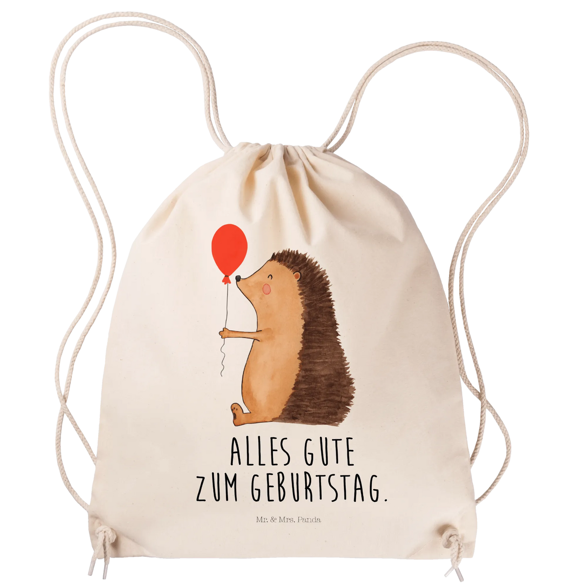 Torba sportowa jeż balon dobra energia, Motywy zwierzęce, zwierzęta, zabawne powiedzonka