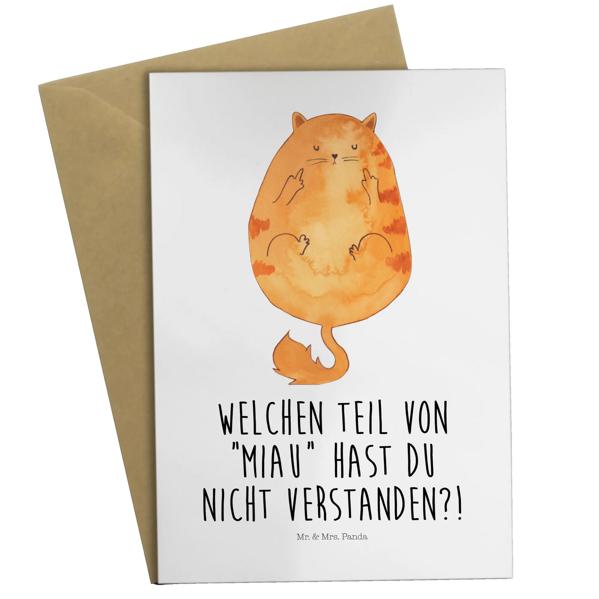 Greetings card Cat middle finger animal lover, tomcat, kitty, meow, kitten, housecat, mama cat, love cats, cat image, cat fan, cat lover, cat fancier, cat decoration, gift for cat lover, cat owner, funny cats, cat sayings, cat motto, funny cat gifts, fan merchandise, cat stuff, Kitty, Middle finger, Puss, Smelly finger, Fuck off