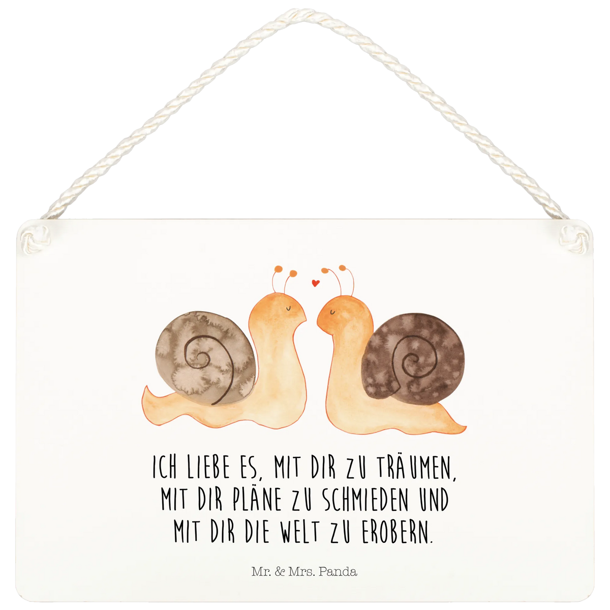 Deko Schild Schnecken Liebe