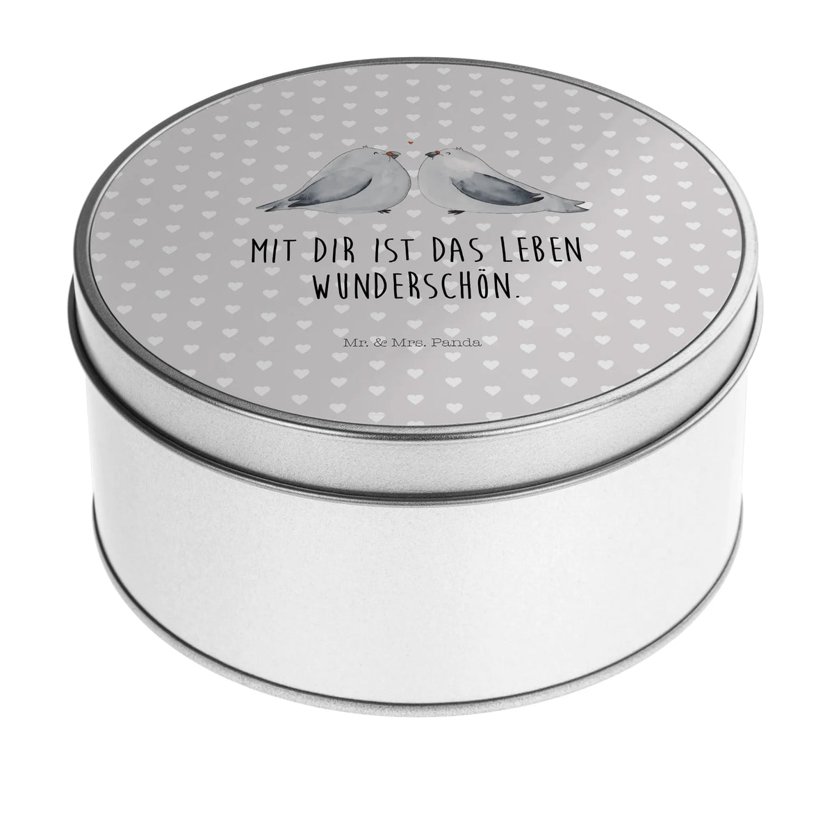 Round tin Turtledoves in love Loving, Two, Together, Marriage, Proposal of marriage, Love gift, gift for her, gift for him, anniversary gift, Proof of love, Doves, Turtledove, Wedding anniversary, In love, Girlfriend, Gift Friend, Friend, Married, Engaged, Gift Girlfriend, Turtle doves, Gift Wedding, Anniversary