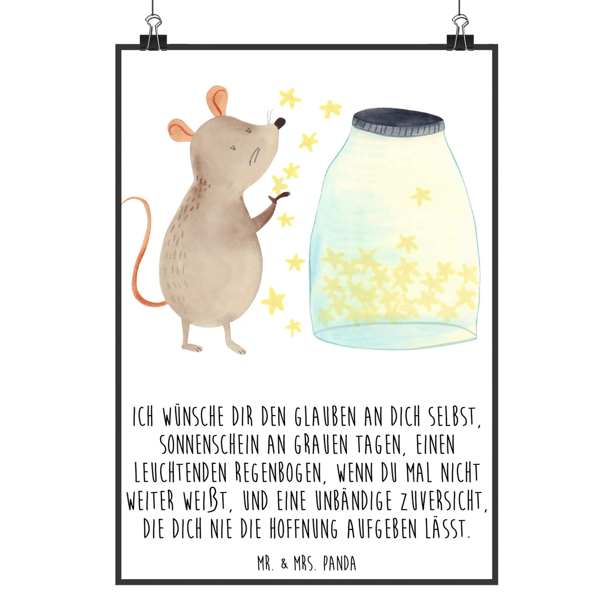 Poster Maus Sterne