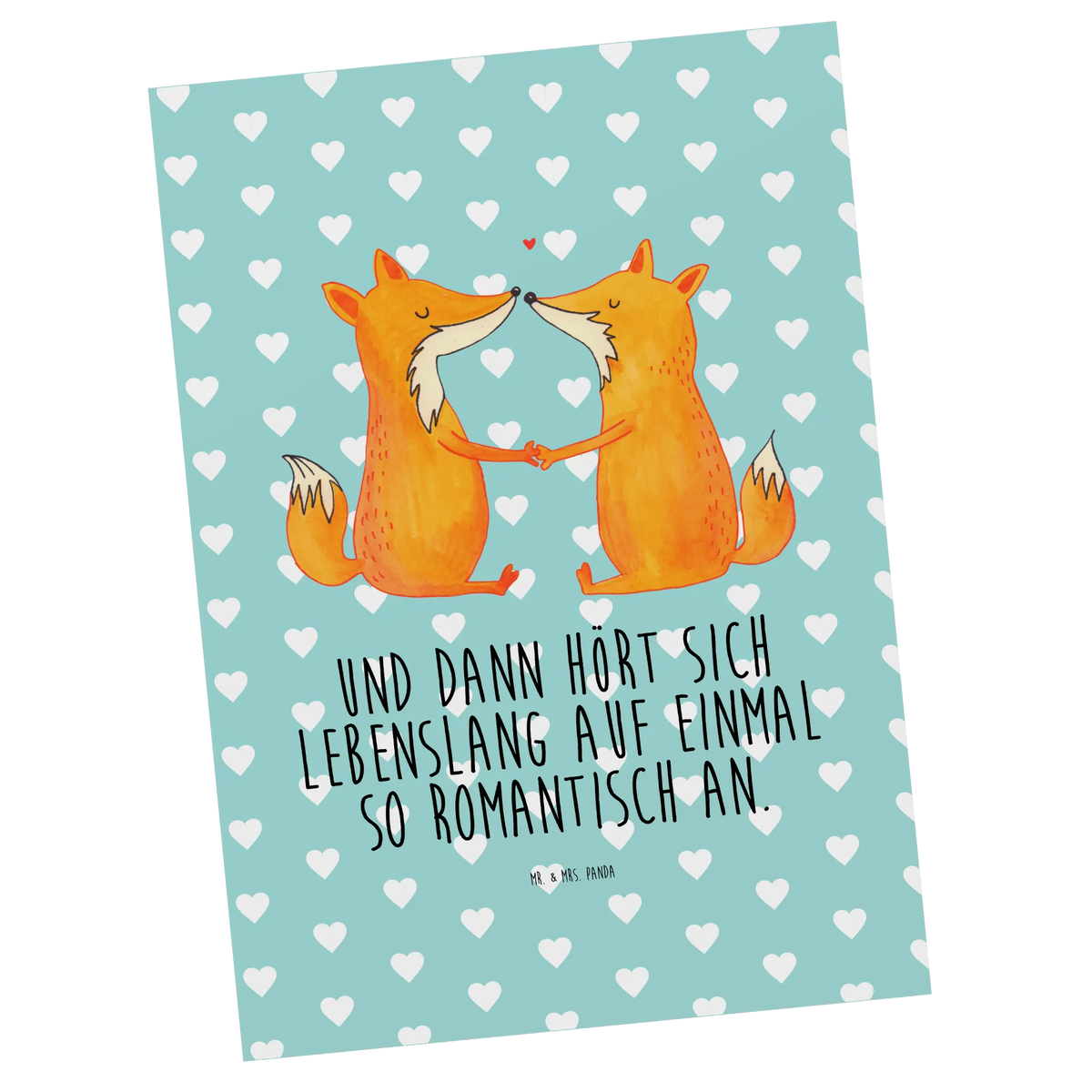 Postcard foxes Love animal lover, foxes, forest wildlife, clever as a fox, wife, girlfriend, couple, marriage, proof of love, husband, boyfriend, lovers, fiancée