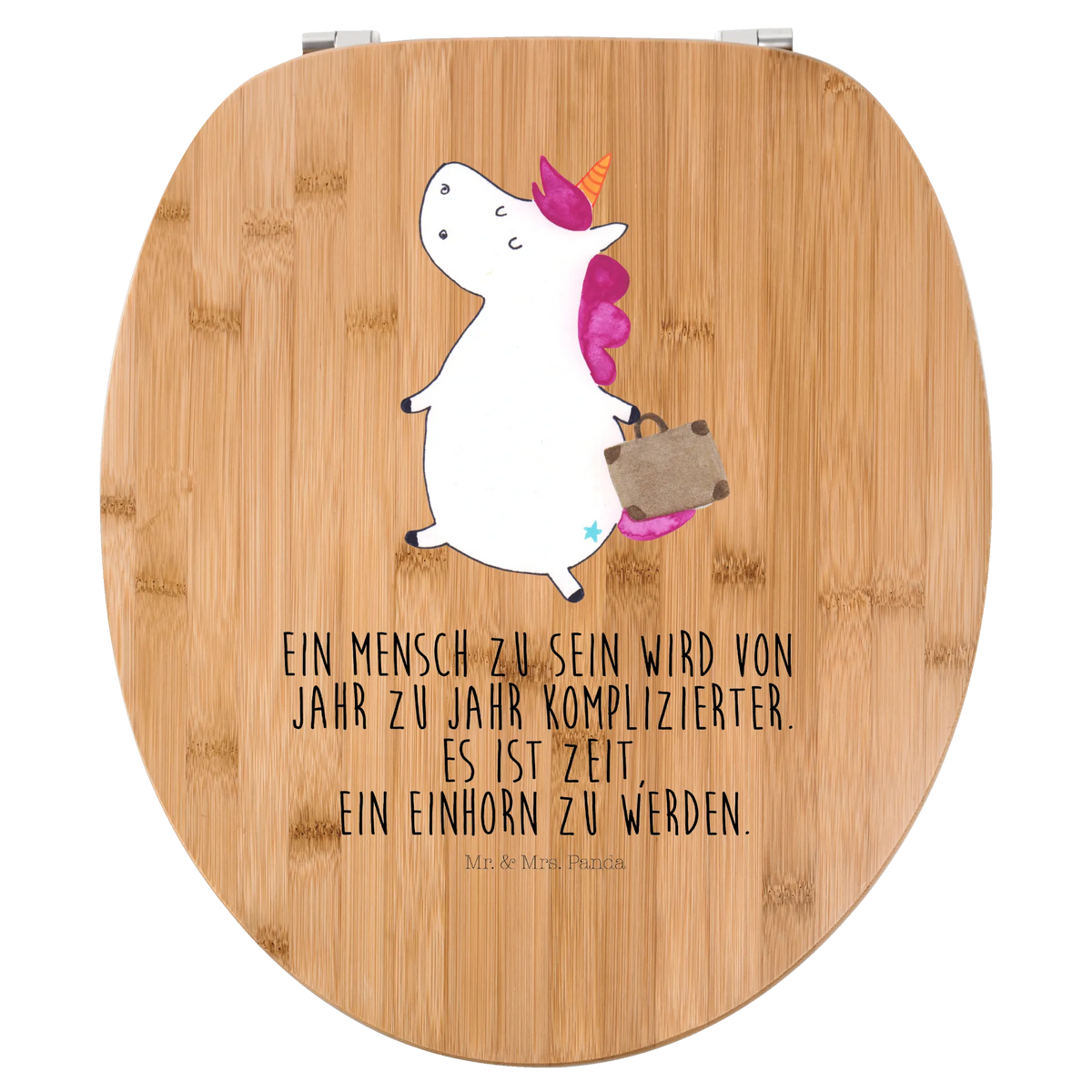 Motif toilet seat unicorn Suitcase