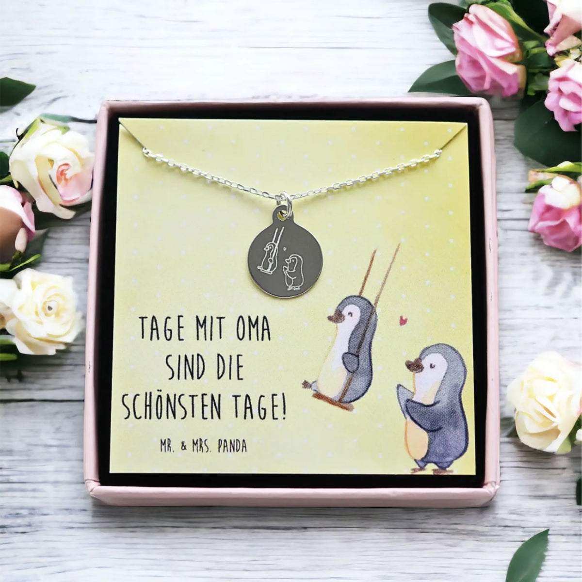 Necklace Penguin and grandma swing  Family, Father's Day, Mother's Day, brother, sister, Mom, Dad, grandma, gift for grandma, best grandma, favourite grandma