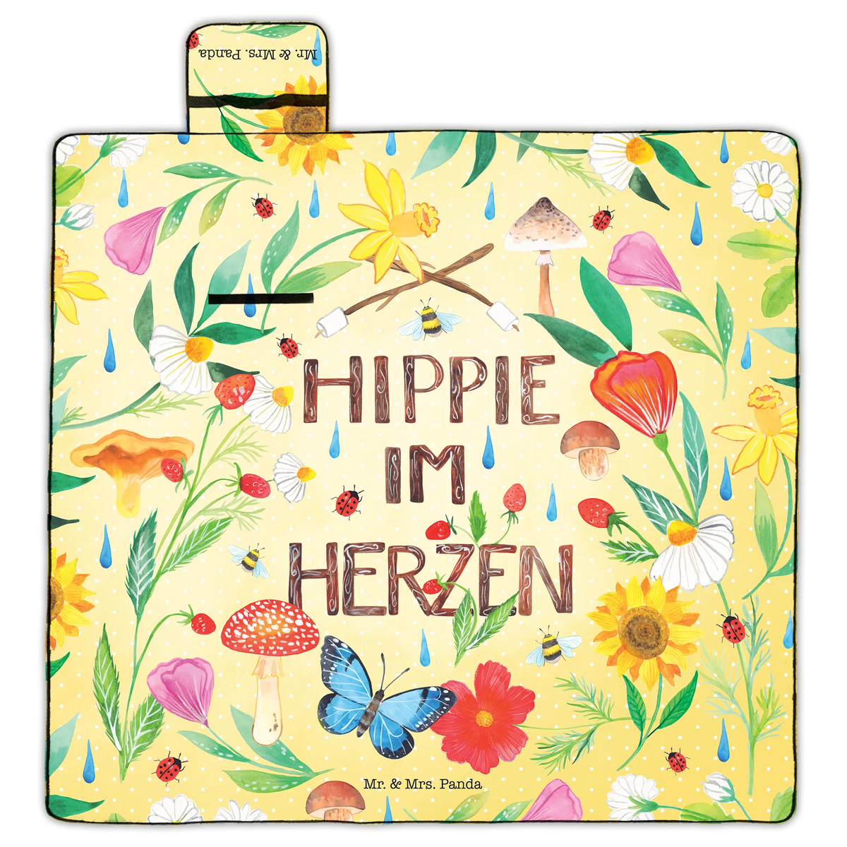 Picnic blanket hippie at heart Nature, joy of life, love